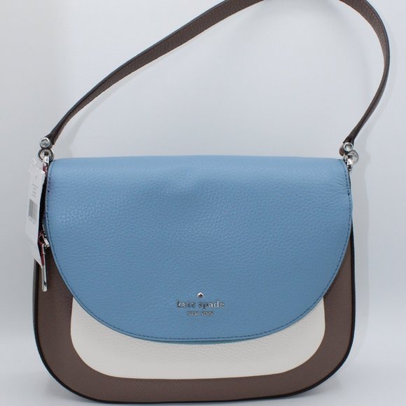 Kate Spade Leila Colorblock Medium Flap Shoulder B - Picture 1 of 7